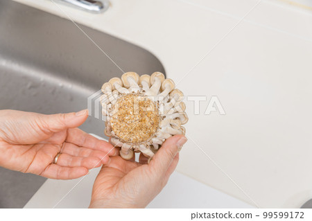 [A middle-aged housewife looks at Shimeji's stone] 99599172