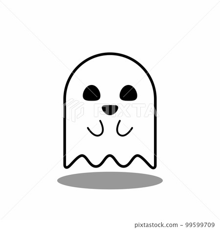Halloween ghost, scary or cute cartoon spooky ghost, Halloween holiday. 99599709