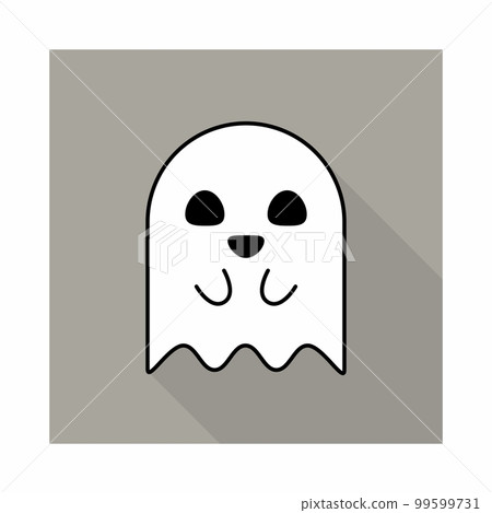 Halloween ghost, scary or cute cartoon spooky ghost, Halloween holiday. 99599731