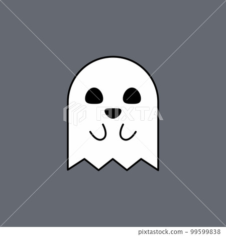 Halloween ghost, scary or cute cartoon spooky ghost, Halloween holiday. Halloween ghost, scary or cute cartoon spooky ghost, Halloween holiday. 99599838