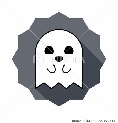 Halloween ghost, scary or cute cartoon spooky ghost, Halloween holiday. 99599845
