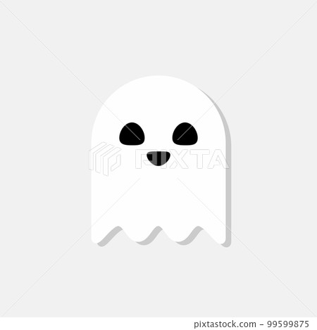 Halloween ghost, scary or cute cartoon spooky ghost, Halloween holiday. Halloween ghost, scary or cute cartoon spooky ghost, Halloween holiday. 99599875