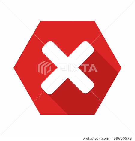 Wrong marks, Cross marks, Rejected, Disapproved, No, False, Not Ok, Wrong Choices, Task Completion, Voting. - vector mark symbols in red. Isolated icon. Wrong marks, Cross marks, Rejected, Disapproved, No, False, Not Ok, Wrong Choices, Task Completion, Voting. - vector mark symbols in red. Isolated icon. 99600572
