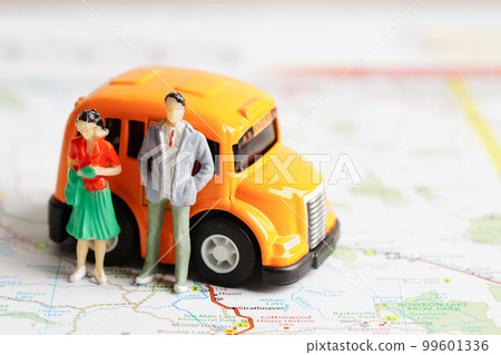 Business people rushing and going on a long trip for a work meeting at office. Business people rushing and going on a long trip for a work meeting at office. 99601336