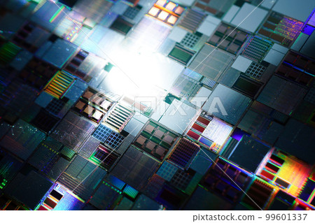 Silicon wafer for manufacturing semiconductor of integrated circuit. 99601337