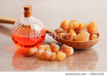 Frankincense or olibanum aromatic resin used in incense and perfumes. 99601405