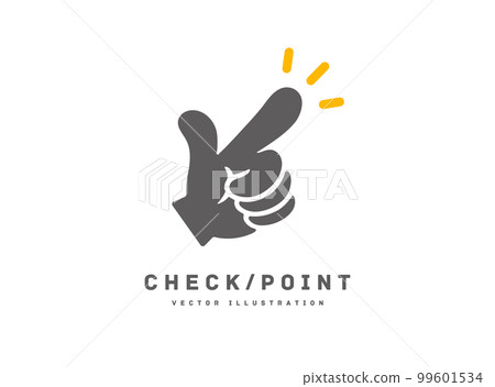 Check point pointing icon vector illustration 99601534