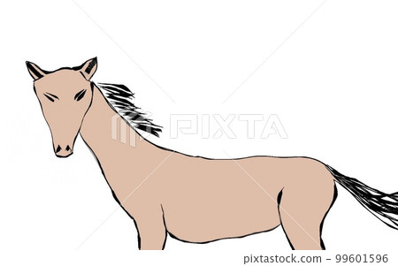 illustration of a horse illustration of a horse 99601596