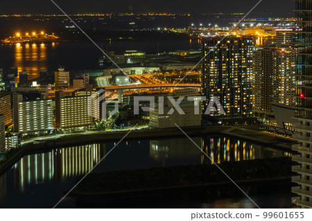 東京夜景 豐洲夜景和灣區夜景 99601655