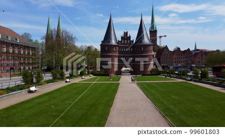 Famous Holstentor in the city of Lubeck Germany 99601803