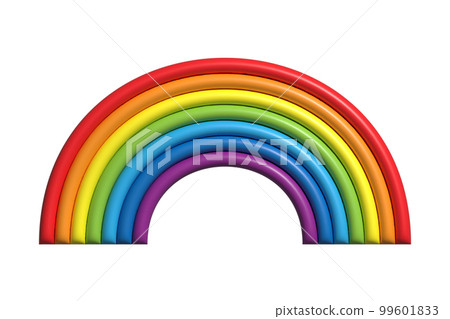 Three-dimensional rainbow illustration Three-dimensional rainbow illustration 99601833
