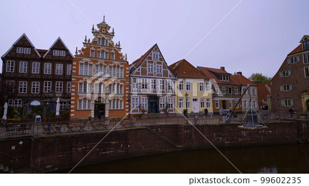 Famous historic city of Stade in Northern Germany 99602235