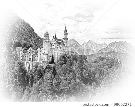 Famous Neuschwanstein Castle in Bavaria Germany 99602271