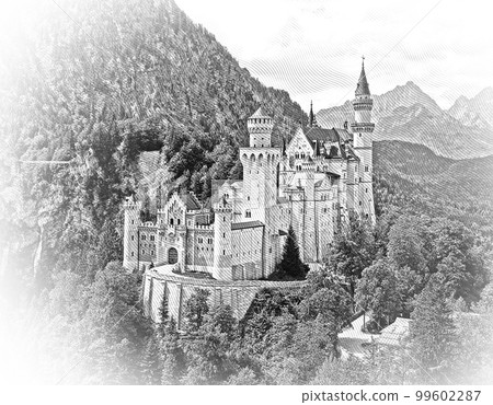 Famous Neuschwanstein Castle in Bavaria Germany 99602287