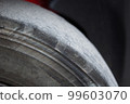 Forklift worn tires 99603070