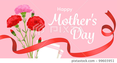 母親節康乃馨花束圖片橫幅（2:1） 99603951