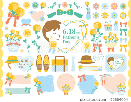 [2023] Stylish Illustration Set for Father's Day Simple 99604004