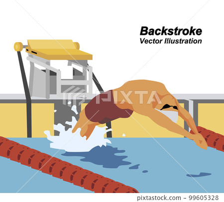 仰泳開始插畫 99605328