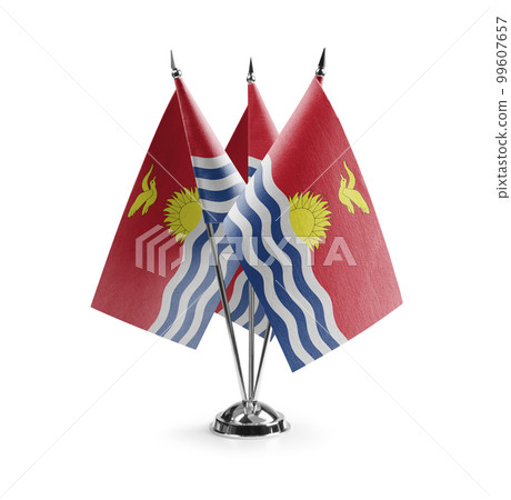 Small national flags of the Kiribati on a white background Small national flags of the Kiribati on a white background 99607657
