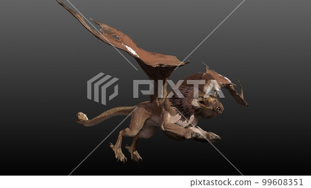 Mythical monster chimera 3d render models Mythical monster chimera 3d render models 99608351