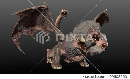 Mythical monster chimera 3d render models 99608360