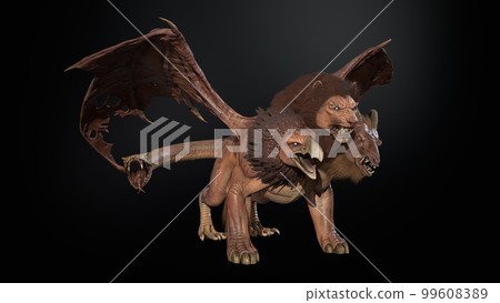 Mythical monster chimera 3d render models 99608389