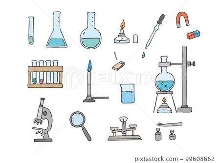 科學實驗相關手繪插畫集(彩色) 科學實驗相關手繪插畫集(彩色) 99608662