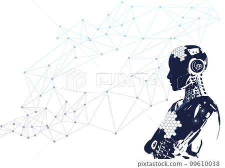 AI Cybozu network communication image using artificial intelligence for business in the near future AI Cybozu network communication image using artificial intelligence for business in the near future 99610038