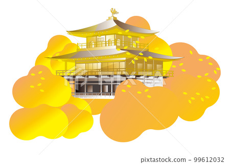金閣寺。它是日本京都最受歡迎的旅遊景點之一。它也被註冊為世界遺產。 99612032