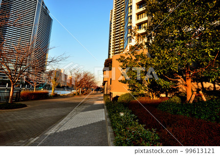 晴海、勝哄、月島地區的高層公寓景觀 晴海、勝哄、月島地區的高層公寓景觀 99613121