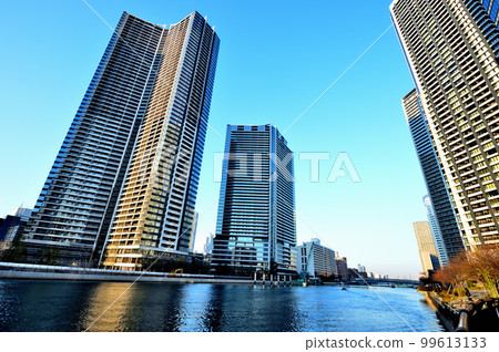 Scenery of high-rise condominiums in the Harumi, Kachidoki, and Tsukishima areas Scenery of high-rise condominiums in the Harumi, Kachidoki, and Tsukishima areas 99613133
