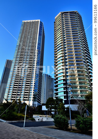 晴海、勝哄、月島地區的高層公寓景觀 99613166