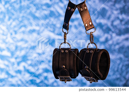 Bondage, kinky adult sex games, kink and BDSM lifestyle concept. Bondage, kinky adult sex games, kink and BDSM lifestyle concept. 99613544