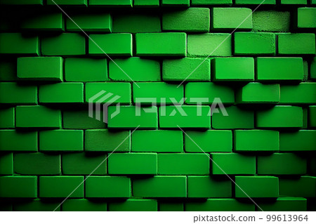 Dark green color block brick wall texture pattern for St. Patrick's Day card background also have copy space for text Dark green color block brick wall texture pattern for St. Patrick's Day card background also have copy space for text 99613964