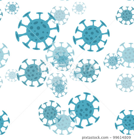 Seamless pattern with coronavirus virus in 2020. World Coronavirus Cell China Influenza Respiratory Coronavirus Seamless pattern with coronavirus virus in 2020. World Coronavirus Cell China Influenza Respiratory Coronavirus 99614809