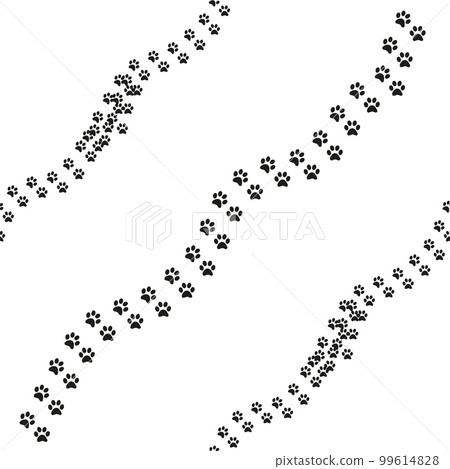 Animal footprint seamless pattern. Animal footprint seamless pattern. 99614828