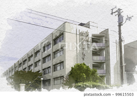 Watercolor style Nara Women's University Nara City, Nara Prefecture Watercolor style Nara Women's University Nara City, Nara Prefecture 99615503
