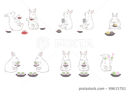 兔子賞花姿勢列表 99615781