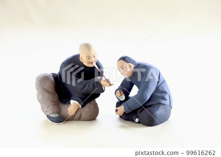 Mud dolls with realistic facial expressions of old people wearing Chinese folk clothes Mud dolls with realistic facial expressions of old people wearing Chinese folk clothes 99616262