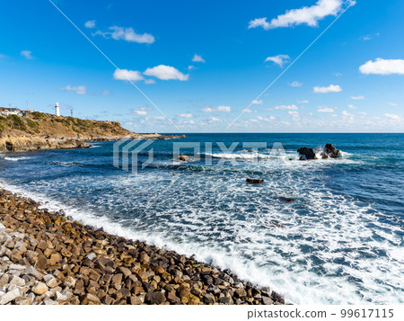 Pacific Ocean in Inubosaki, Chiba Prefecture, bright and refreshing in winter Pacific Ocean in Inubosaki, Chiba Prefecture, bright and refreshing in winter 99617115