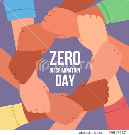 Zero Discrimination Day. March 1. Holiday concept. Template for background, banner, card, poster with text inscription Zero Discrimination Day. March 1. Holiday concept. Template for background, banner, card, poster with text inscription 99617287