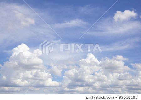 The Beautiful sky with white clouds The Beautiful sky with white clouds 99618183