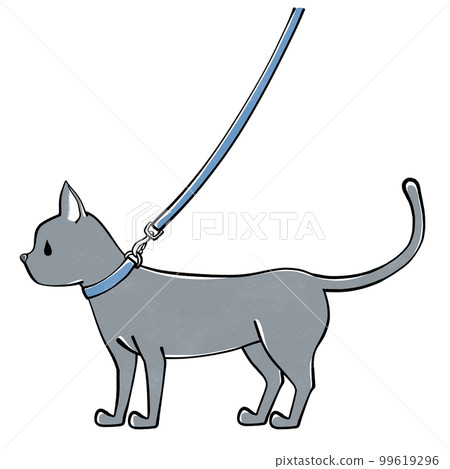 Lead cat illustration Lead cat illustration 99619296