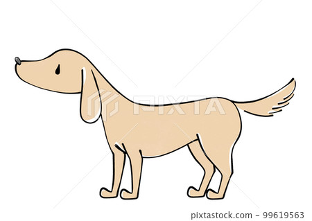 Illustration of a dog Illustration of a dog 99619563