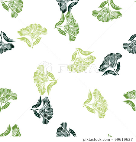 Seamless pattern with vintage flowers. Retro floral background. 99619627