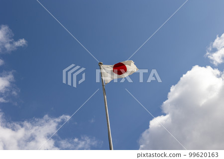 日本國旗在風中飄揚 日本國旗在風中飄揚 99620163