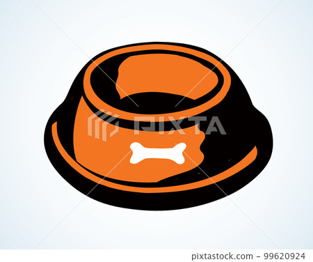 Bowl for pets. Vector drawing Bowl for pets. Vector drawing 99620924