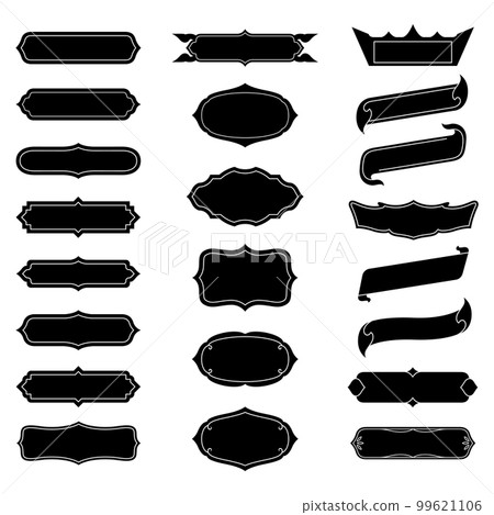 text frame border for decoration vector set 99621106