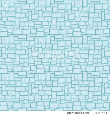 Cartoon game texture, ice surface seamless pattern. Game asset walls and environment background 99621411