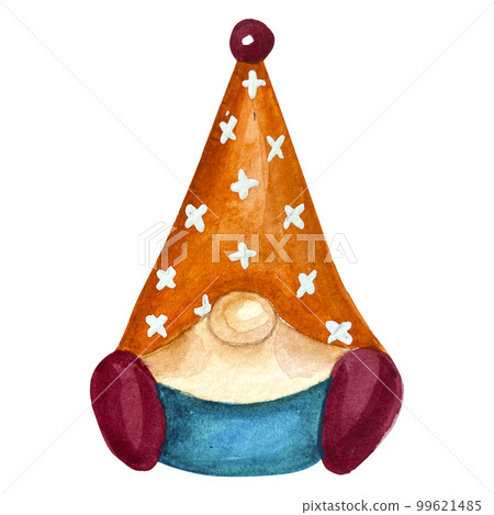 Watercolor back to school gnome clip art Watercolor back to school gnome clip art 99621485